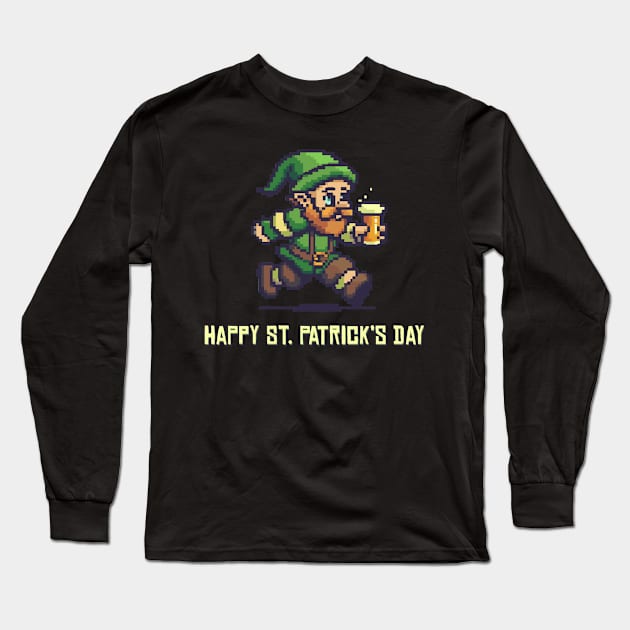 Happy st. Patrick's Day Long Sleeve T-Shirt by DavidLoblaw